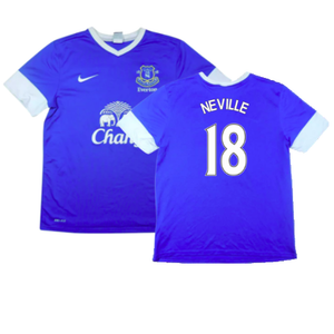 Everton 2012-13 Home Shirt (S) (Mint) (Neville 18)_0