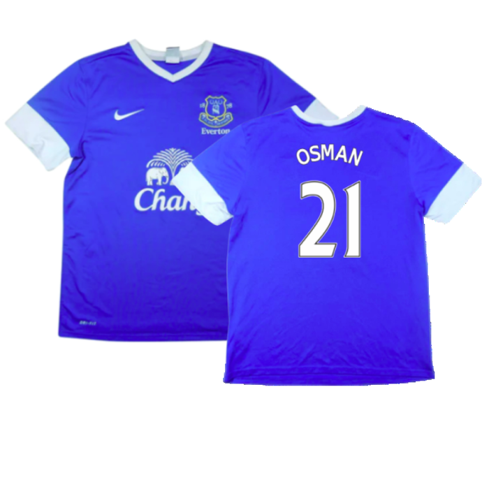 Everton 2012-13 Home Shirt (S) (Mint) (Osman 21)