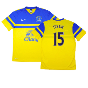 Everton 2013-14 Away Shirt (M) (Excellent) (Distin 15)_0