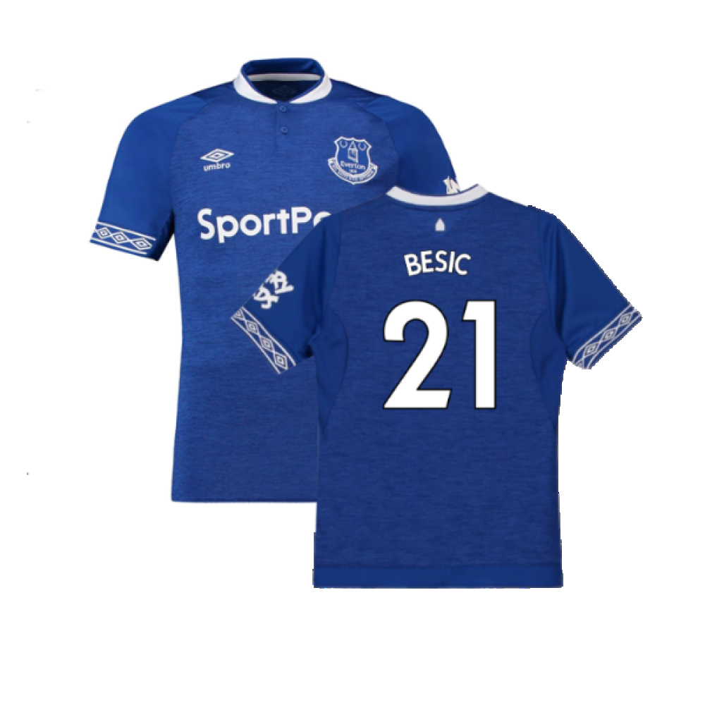 Everton 2018-19 Home Shirt (S) (Excellent) (Besic 21)_0