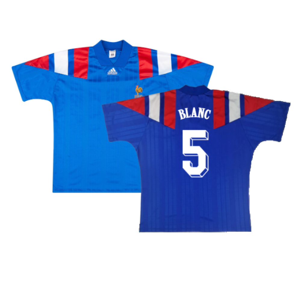 France 1992-94 Home Shirt (S) (Excellent) (BLANC 5)_0