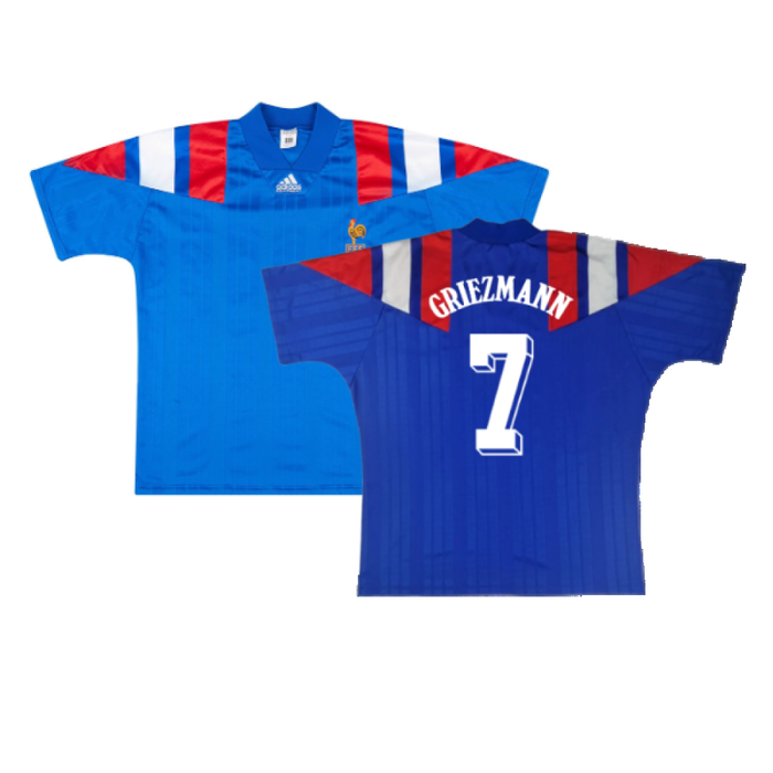 France 1992-94 Home Shirt (S) (Excellent) (GRIEZMANN 7)