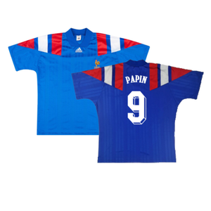 France 1992-94 Home Shirt (S) (Excellent) (Papin 9)_0