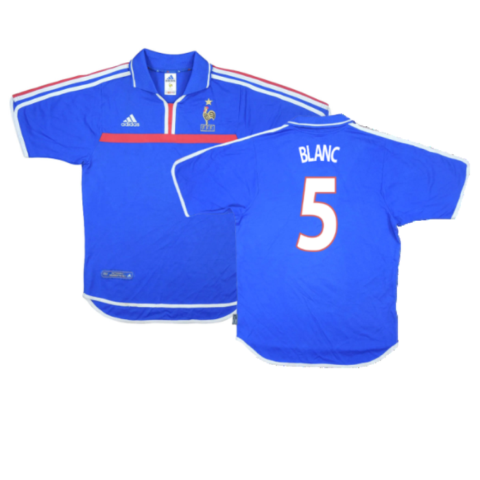 France 2000-02 Home Shirt (Very Good) (BLANC 5)