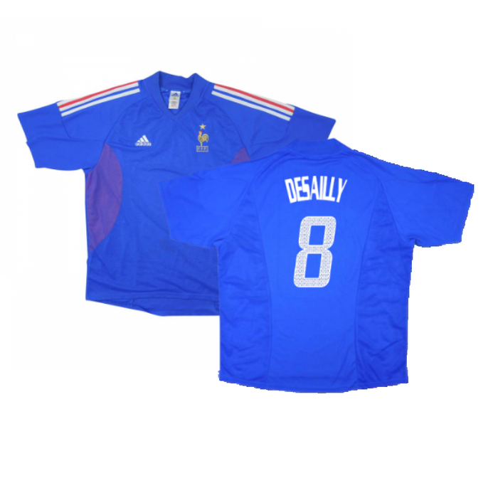 France 2002-04 Home Shirt (L) (Mint) (Desailly 8)