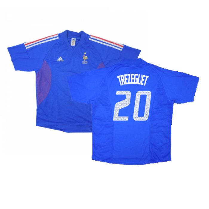 France 2002-04 Home Shirt (M) (Very Good) (Trezeguet 20)