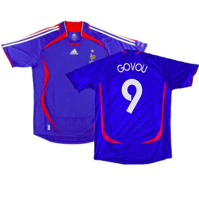 France 2006-08 Home Shirt (XL) (Excellent) (Govou 9)