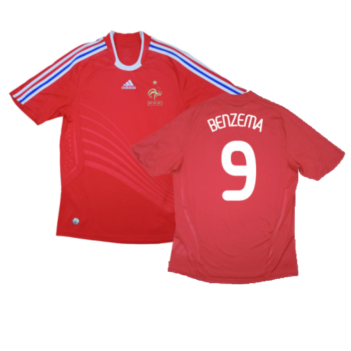 France 2007-08 Away Shirt (M) (Excellent) (Benzema 9)