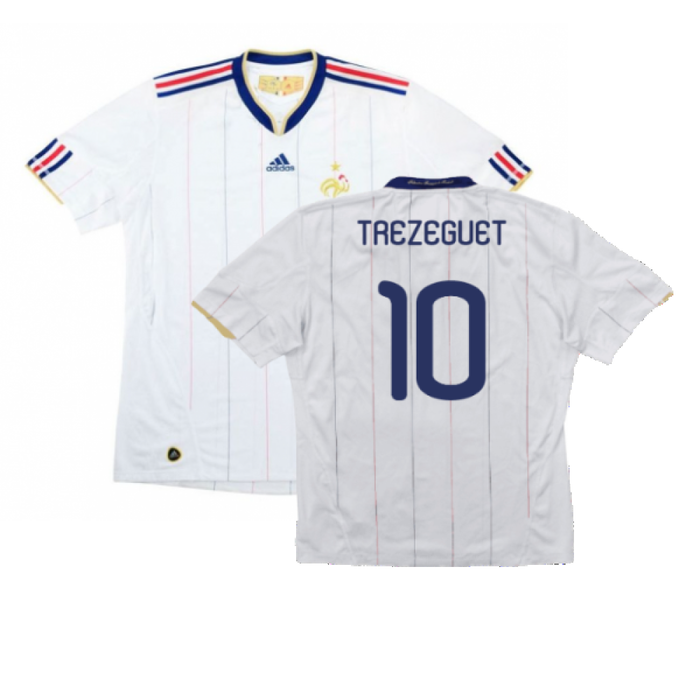 France 2010-11 Away Shirt (M) (Excellent) (TREZEGUET 10)