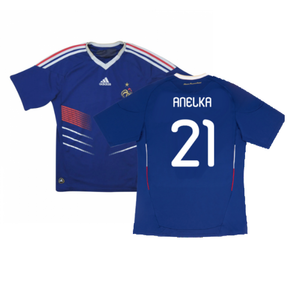 France 2010-11 Home Shirt (L) (Good) (Anelka 21)_0