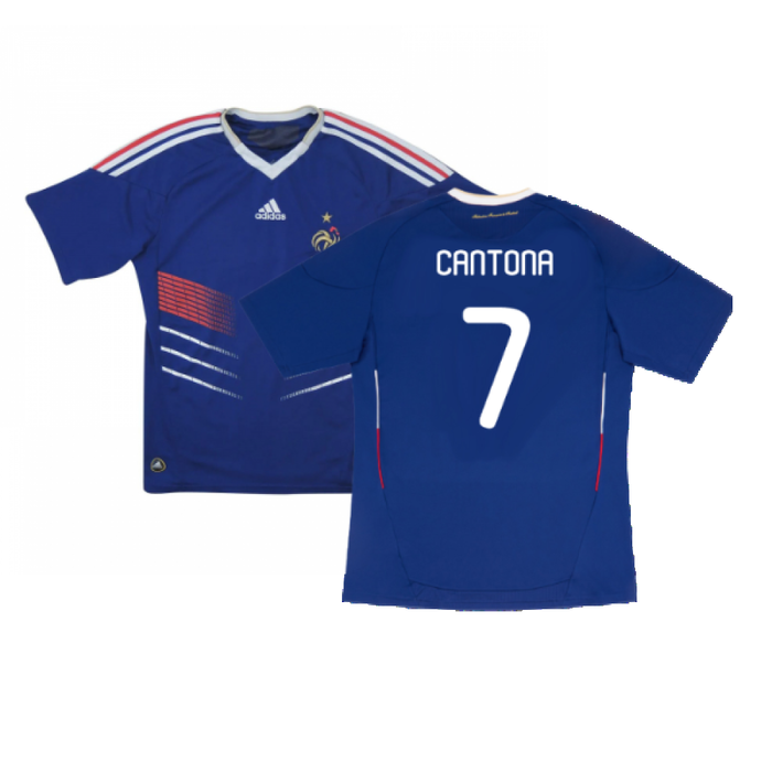 France 2010-11 Home Shirt (XL) (Very Good) (CANTONA 7)