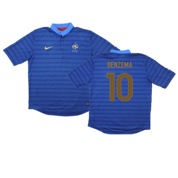 France 2012-13 Home Shirt (M) (Excellent) (Benzema 10)