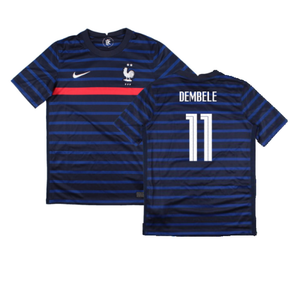 France 2020-21 Home Shirt (Mint) (Dembele 11)_0