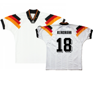 Germany 1992-93 Home Shirt (L) (Excellent) (Klinsmann 18)_0