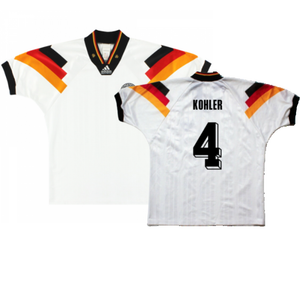 Germany 1992-93 Home Shirt (L) (Excellent) (Kohler 4)_0