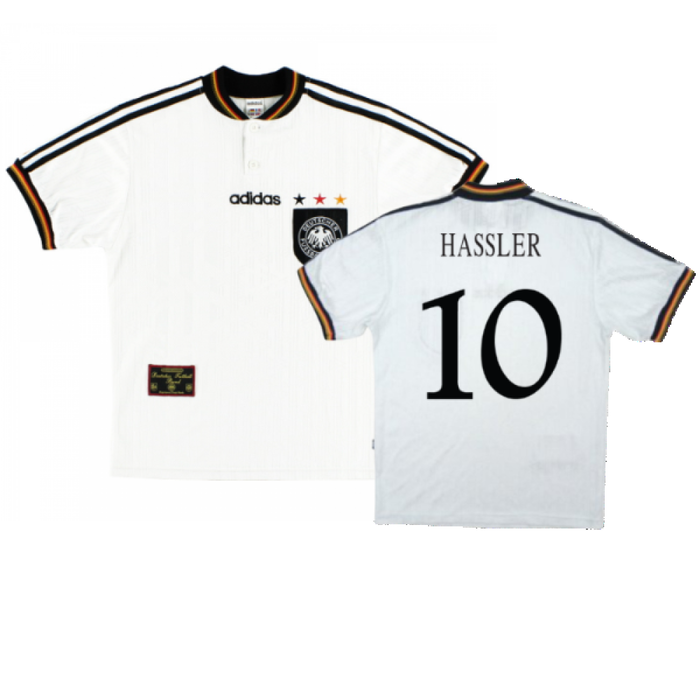 Germany 1996-98 Home Shirt (XL) (Excellent) (Hassler 10)