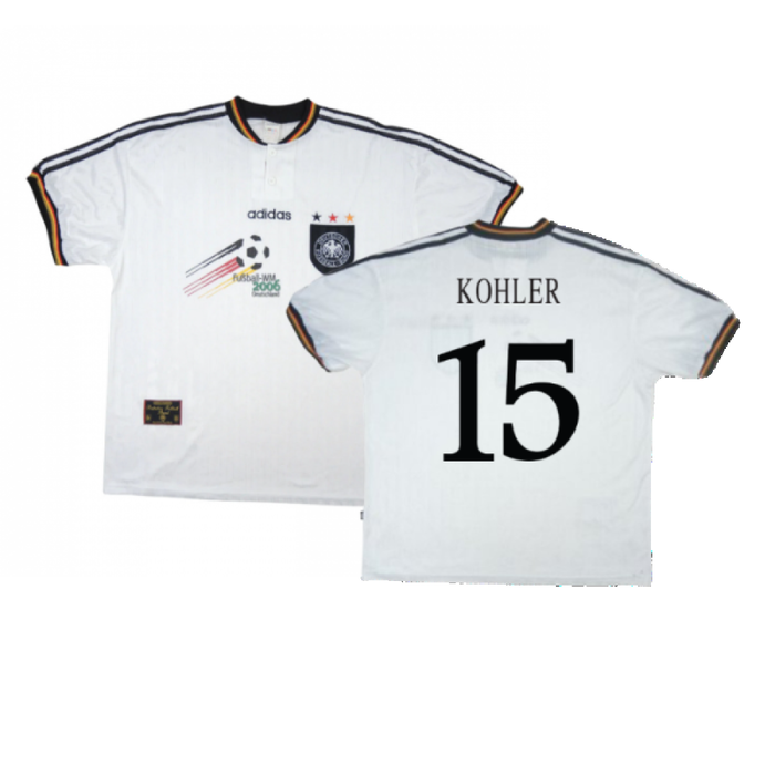 Germany 1996-98 Home WM06 Shirt (XXL) (Excellent) (Kohler 15)