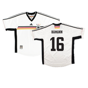 Germany 1998-00 Home Shirt (L) (Excellent) (Hamann 16)_0