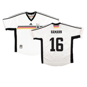 Germany 1998-00 Home Shirt (Excellent) (Hamann 16)_0