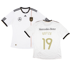 Germany 2010-11 Home Shirt with Mercedes Sponsor (L) (GOTZE 19) (Very Good)_0