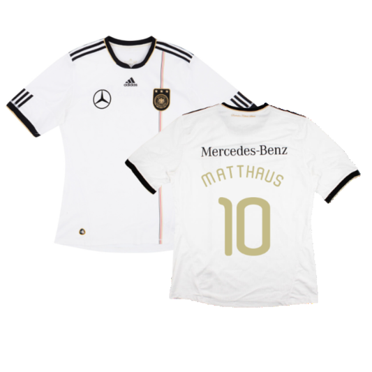 Germany 2010-11 Home Shirt with Mercedes Sponsor (L) (MATTHAUS 10) (Very Good)_0
