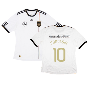 Germany 2010-11 Home Shirt with Mercedes Sponsor (XL) (PODOLSKI 10) (Good)_0