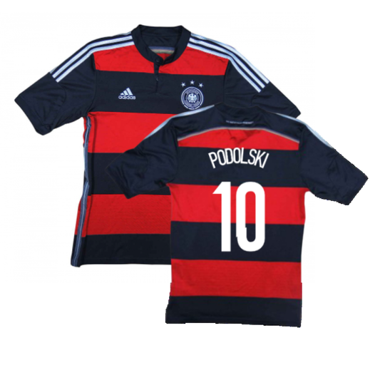 Germany 2014-15 Away Shirt (Excellent) (Podolski 10)_0