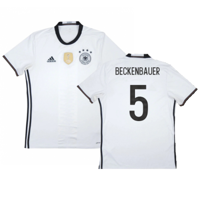 Germany 2015-16 Home Shirt (L) (Very Good) (Beckenbauer 5)