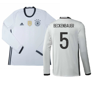 Germany 2016-17 Long Sleeve Home Shirt (Very Good) (Beckenbauer 5)_0
