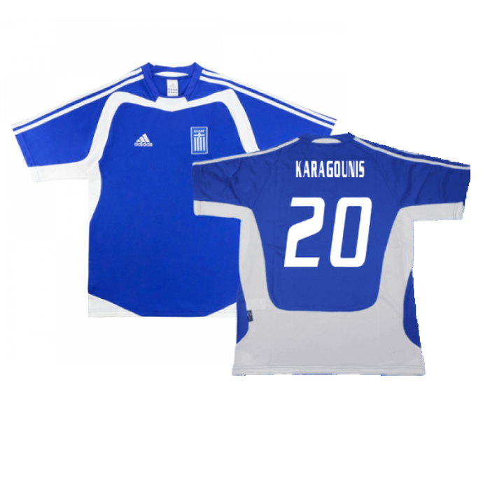 Greece 2004-06 Home Shirt (XL) (Excellent) (Karagounis 20)