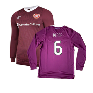 Hearts 2019-20 Long Sleeve Home Shirt (YL) (Berra 6) (BNWT)_0