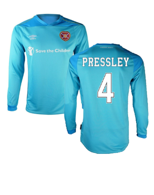 Hearts 2020-21 GK Home Long Sleeve Shirt (L) (PRESSLEY 4) (Excellent)_0