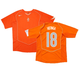 Holland 2004-05 Home Shirt (L) (Excellent) (Heitinga 18)_0