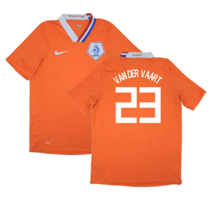 Holland 2008-10 Home Shirt (L) (Mint) (Van Der Vaart 23)