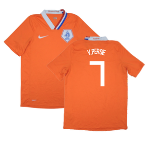 Holland 2008-10 Home Shirt (L) (Mint) (V.Persie 7)_0