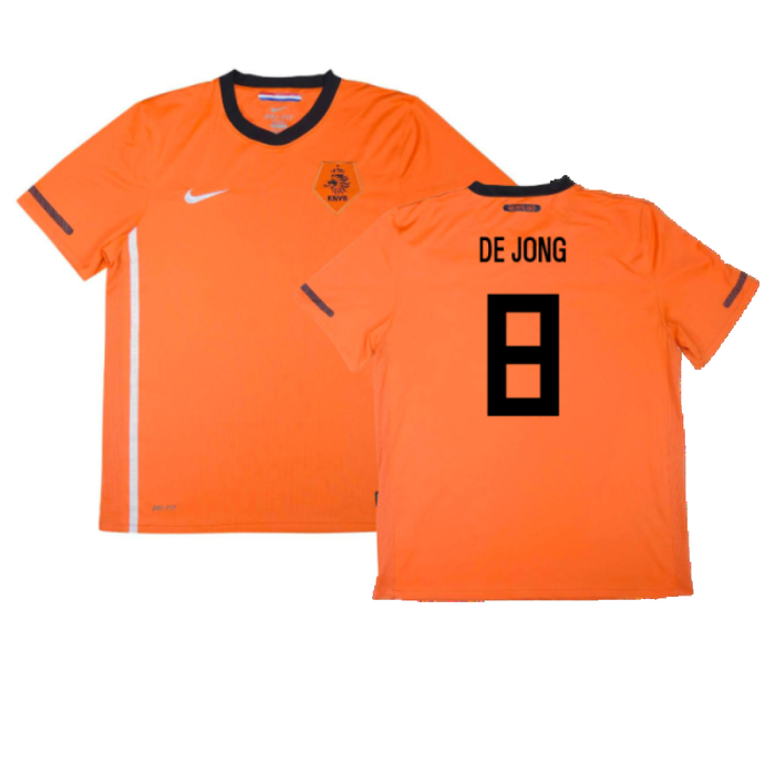 Holland 2010-11 Home Shirt (S) (Excellent) (De Jong 8)