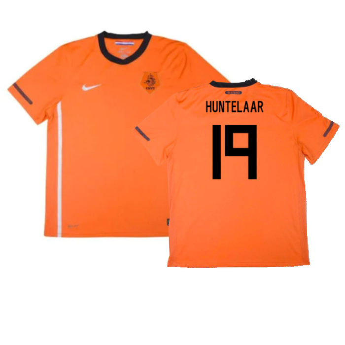 Holland 2010-11 Home Shirt (M) (Mint) (Huntelaar 19)