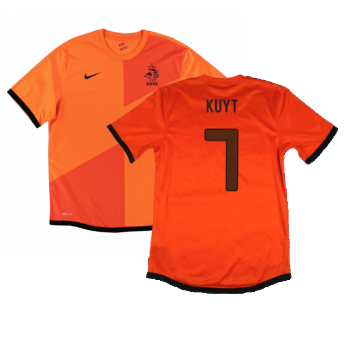 Holland 2012-13 Home Shirt (XL) (Excellent) (Kuyt 7)