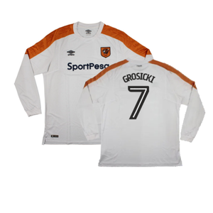 Hull City 2017-18 Long Sleeve Away Shirt (XXL) (Excellent) (Grosicki 7)_0