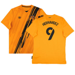 Hull City 2021-22 Home Shirt (Sponsorless) (L) (Excellent) (Hernandez 9)_0