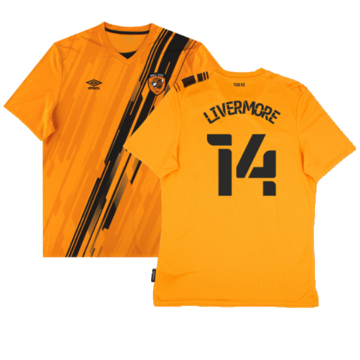 Hull City 2021-22 Home Shirt (Sponsorless) (3XL) (Excellent) (Livermore 14)