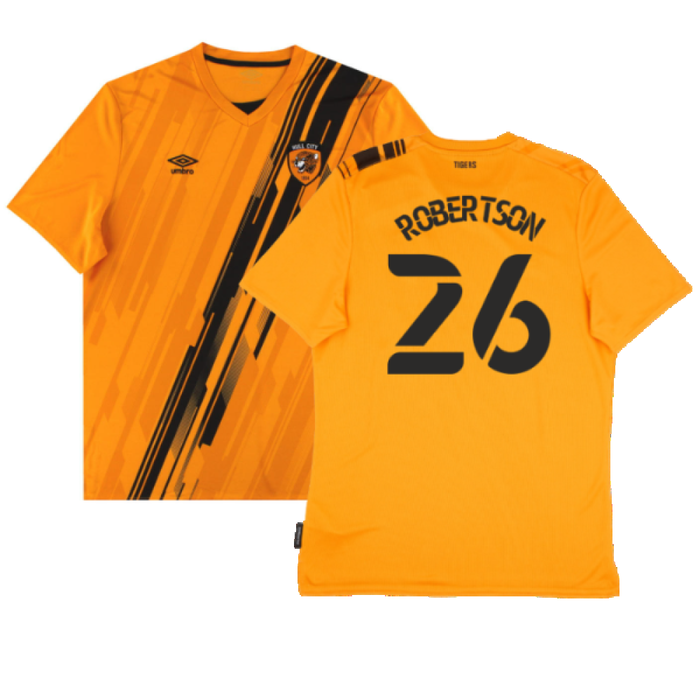 Hull City 2021-22 Home Shirt (Sponsorless) (3XL) (Excellent) (Robertson 26)