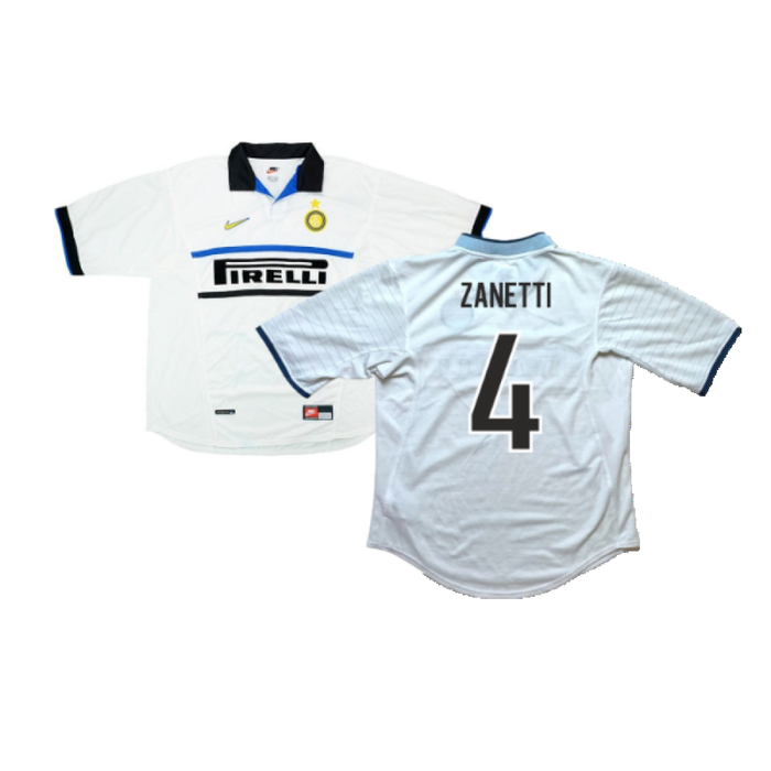 Inter Milan 1998-00 Away Shirt (Very Good) (Zanetti 4)