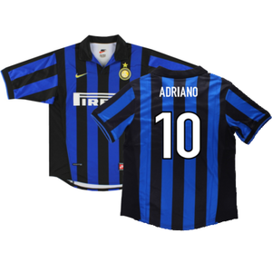 Inter Milan 1998-1999 Home Shirt (M) (Very Good) (ADRIANO 10)_0