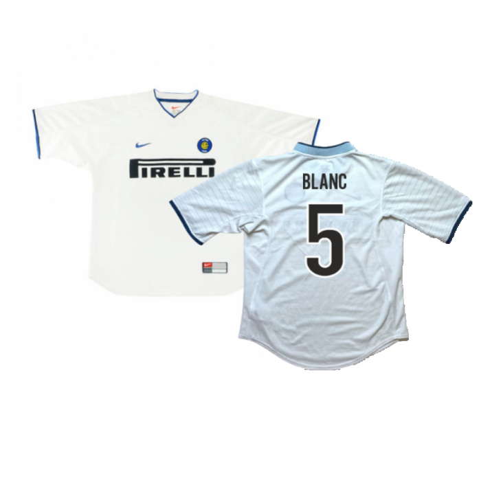 Inter Milan 1999-00 Away Shirt (L) (Excellent) (Blanc 5)