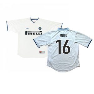 Inter Milan 1999-00 Away Shirt (L) (Excellent) (Mutu 16)_0