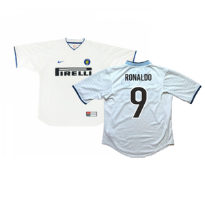 Inter Milan 1999-00 Away Shirt (L) (Excellent) (Ronaldo 9)_0