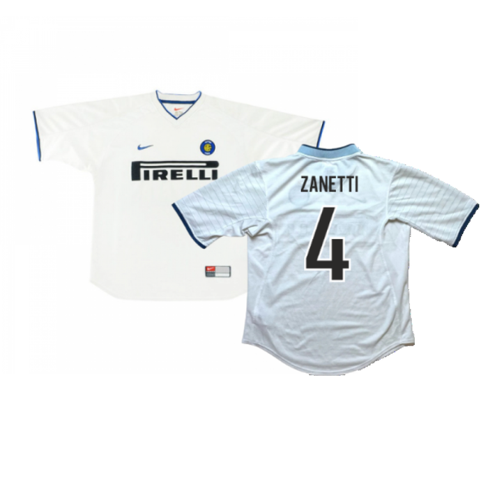 Inter Milan 1999-00 Away Shirt (L) (Excellent) (Zanetti 4)