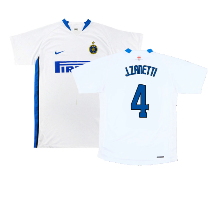 Inter Milan 2006-2007 Away Shirt (Excellent) (J.Zanetti 4)