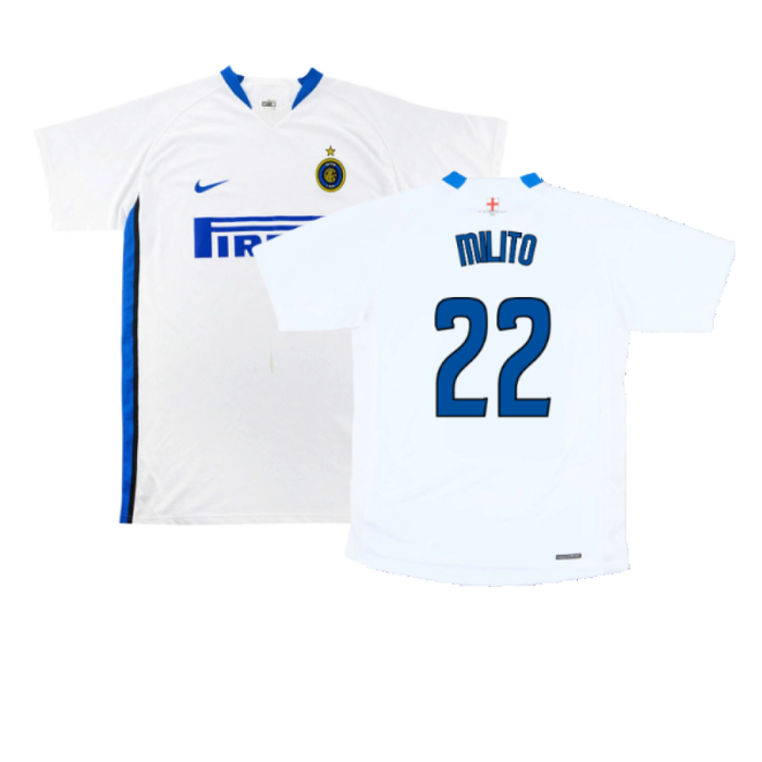 Inter Milan 2006-2007 Away Shirt (Excellent) (Milito 22)